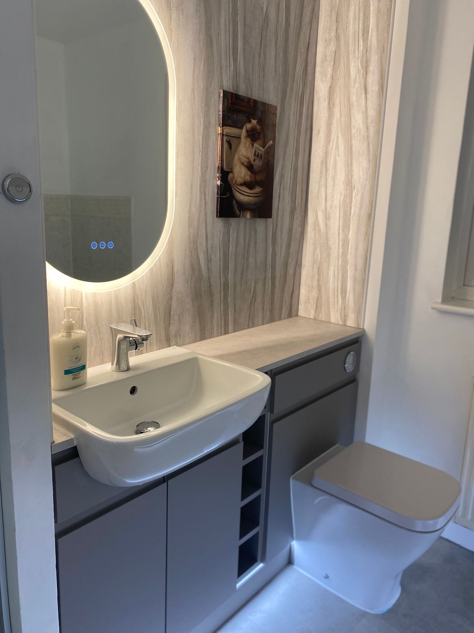 Modern bathroom fitting by Prime Installs